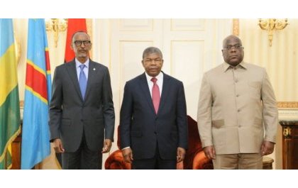 Lourenço wa Angola yaganiriye na Kagame na Tshisekedi