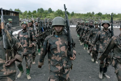 Col Gilbert Ekombe Bongilima wa FARDC n’ingabo yari ayoboye bihuje na M23
