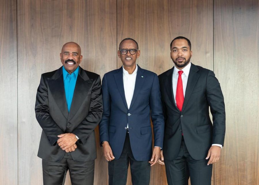 Perezida Kagame yahuye n’Umunyarwenya akaba n’umukinnyi wa filime muri Leta Zunze Ubumwe za Amerika