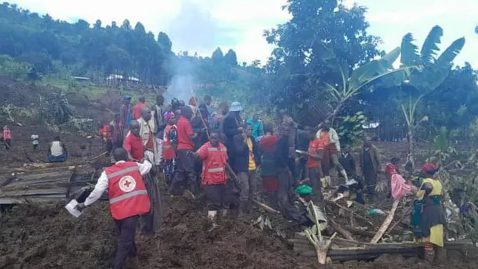 Polisi ya Uganda ivuga ko abantu nibura 113 baburiwe irengero nyuma y’inkangu