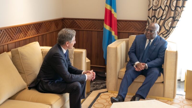 Leta Zunze Ubumwe za Amerika zashimiye Perezida Tshisekedi wa RDC, banenga u Rwanda