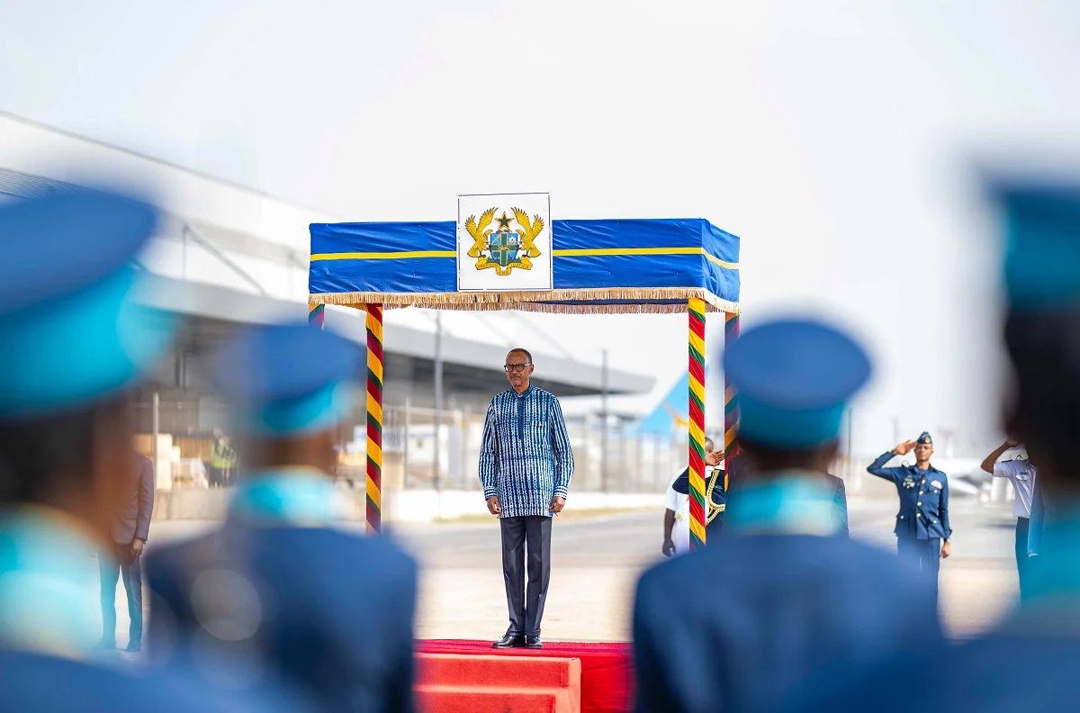Perezida Kagame yitabiriye umuhango wo kurahira kwa mugenzi we wa Ghana John Mahama