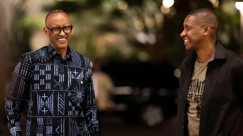 Perezida Kagame na Masai Ujiri bakanguriye urubyiruko guteza imbere umugabane w’Afurika