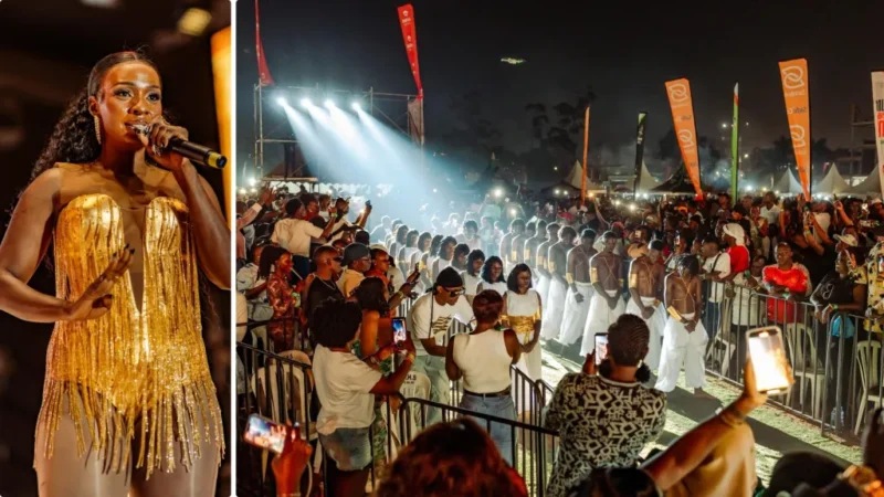 Cindy Sanyu Yatunguye abafana mu gitaramo cyabereye i Lugogo