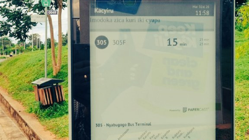 U Rwanda rwatangiye kugerageza ikoranabuhanga rifasha umuntu kumenya aho bisi igeze n’imyanya isigaye
